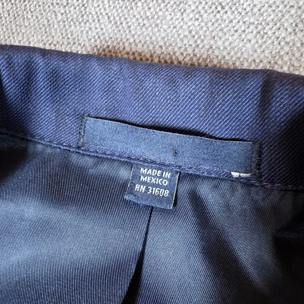 Jos. A. Bank Blazer Mens 40R Navy Blue 1906 Tailored Fit Wool Nylon Sport Coat